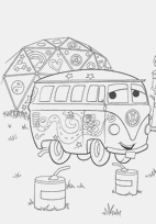 coloriage cars le van fillmore